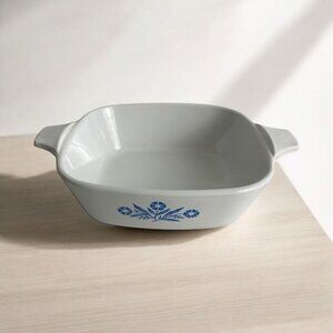2 Vintage Corning Ware P-41 Petite Pan Blue Cornflower Mini Casserole Dish